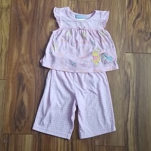Disney pooh bear jammie set infant
